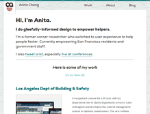 Tablet Screenshot of anitacheng.com